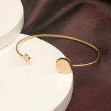 Dual Disc Cuff Bracelet