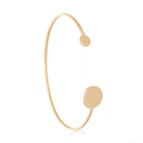 Dual Disc Cuff Bracelet