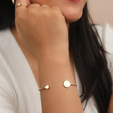 Dual Disc Cuff Bracelet