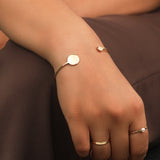 Dual Disc Cuff Bracelet