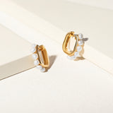 Young and Pearly Hoops Earrings