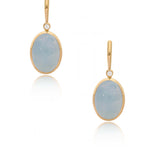 Aqua Innes Oval Earrings