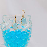 Aqua Innes Oval Earrings