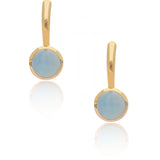 Aqua Innes Round Earrings