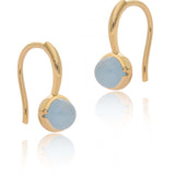 Aqua Innes Round Earrings