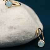 Aqua Innes Round Earrings