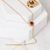Eraya Red Spinel Gold Necklace
