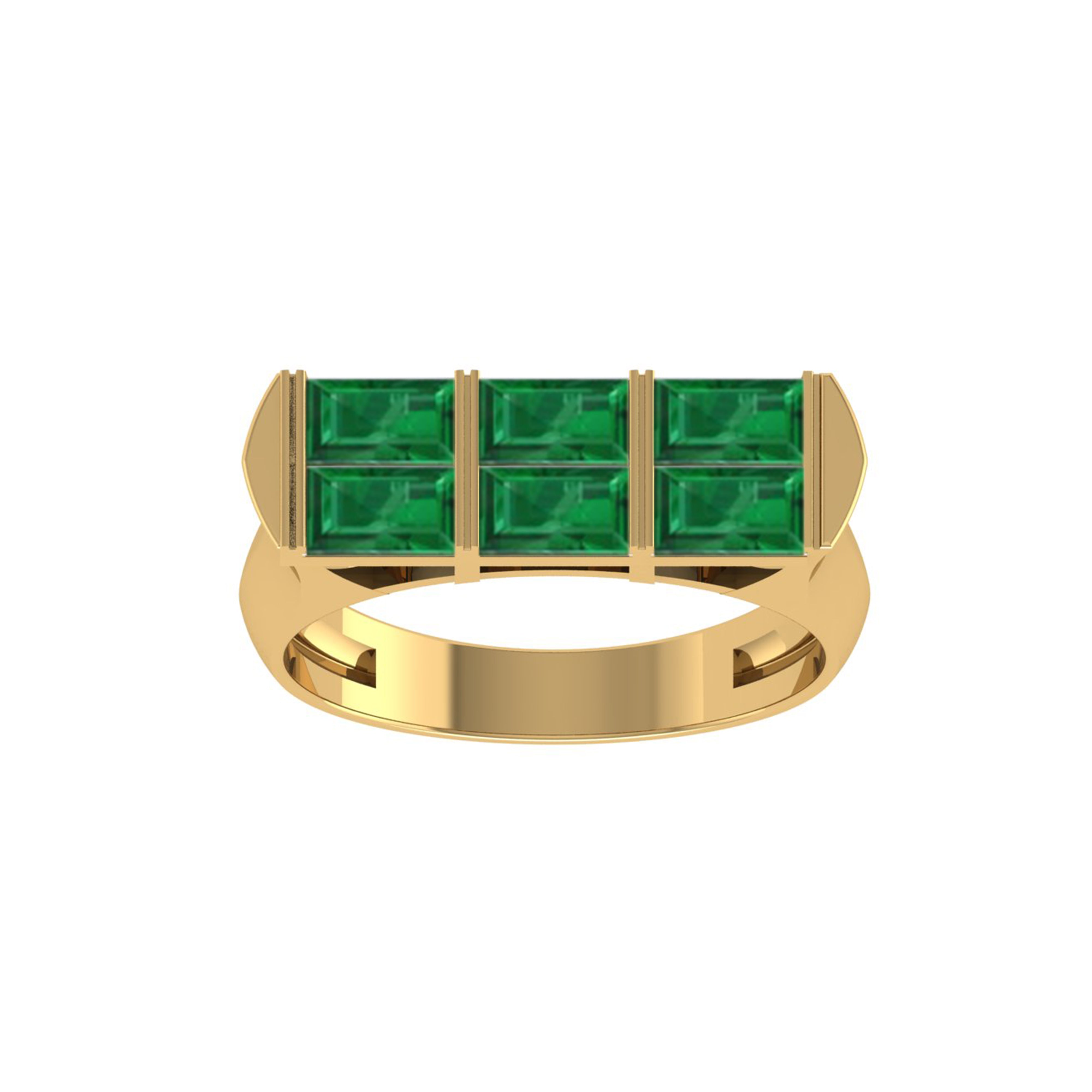 Emerald Stacker Ring - The Jewelz 