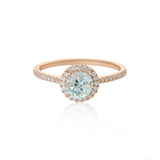 Aquamarine Everyday Fine Diamond Ring