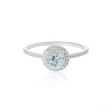 Aquamarine Everyday Fine Diamond Ring