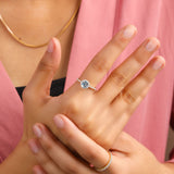 Aquamarine Everyday Fine Diamond Ring