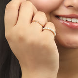 Pearl Eternity Band Ring