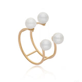 Double Baby Pearl Ring | Open Band