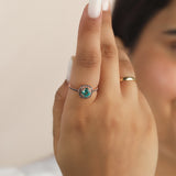 Vintage Cushion Emerald Ring