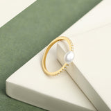 Pearl Deco Ring