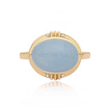 Aqua Innes Cabochon Ring