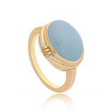 Aqua Innes Cabochon Ring