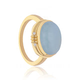 Aqua Innes Cabochon Ring