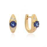 Blue Haze Huggies Earrings
