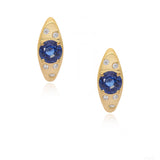 Blue Haze Huggies Earrings