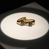 Blue Haze Huggies Earrings