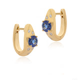 Blue Haze Huggies Earrings