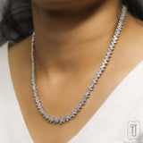 Luna Marquise Tennis Necklace