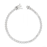 Moonlit Grace' 925 Silver Tennis Bracelet