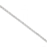 Moonlit Grace' 925 Silver Tennis Bracelet