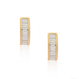 City Gleam' 925 Silver Huggies Earrings