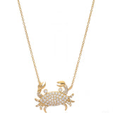 Crab Flow – Tidekeeper' 925 Silver Pendant Necklace