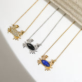Crab Flow – Tidekeeper' 925 Silver Pendant Necklace