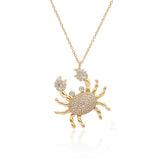 Twinkle Claws Crab 925 Silver Necklace