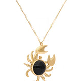 Onyxpinch Crab 925 Silver Necklace