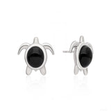 Twilight Turtles' 925 Silver Stud Earrings