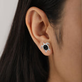 Twilight Turtles' 925 Silver Stud Earrings