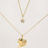 Starlight Halo' Silver Necklace
