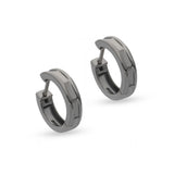 Monochrome Edge 925 Silver Huggies