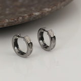 Monochrome Edge 925 Silver Huggies