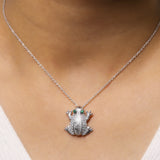 Moonpond Frog 925 Silver Necklace