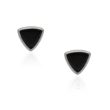 Nightform Black Onyx 925 Silver Studs Earrings