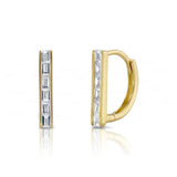 Bar Huggie Earrings