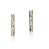 Bar Huggie Earrings