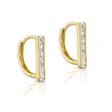 Bar Huggie Earrings
