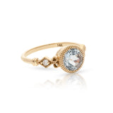 Aquamarine Orb Ring
