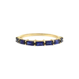 Blue Sapphire Baguette Ring