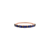 Blue Sapphire Baguette Ring