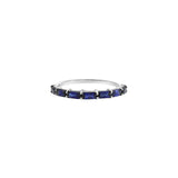 Blue Sapphire Baguette Ring