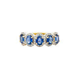 Blue Sapphire Oval Ring