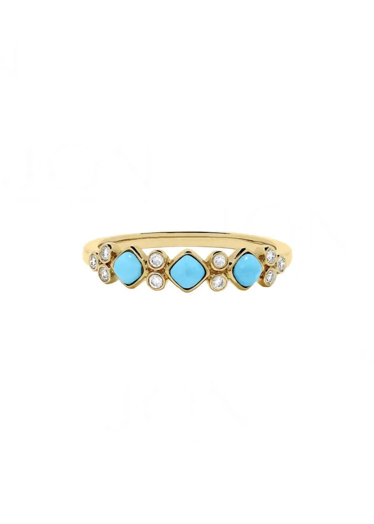 Turquoise Art Deco Ring